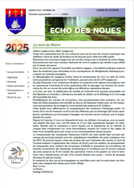 1ere page Echo janvier